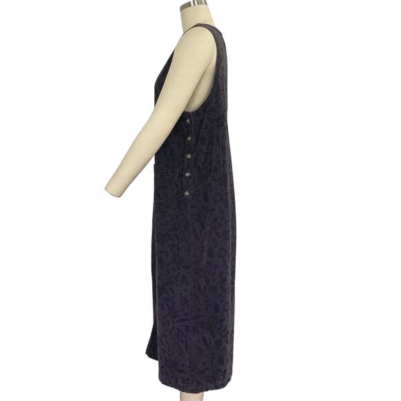 Vintage 90s Fads Corduroy Maxi Jumper Dress - Picture 4 of 6